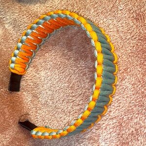 NWOT Orange Gray Fashion Headband OSFM